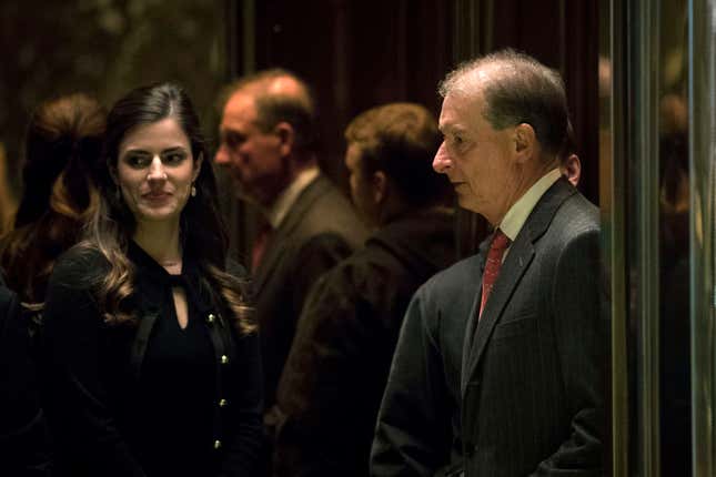 Former Securities and Exchange Commission Commissioner Paul Atkins at Donald Trump’s Trump Tower in New York City in 2016.