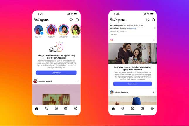 Image for article titled Instagram will use AI to catch teens using adult accounts