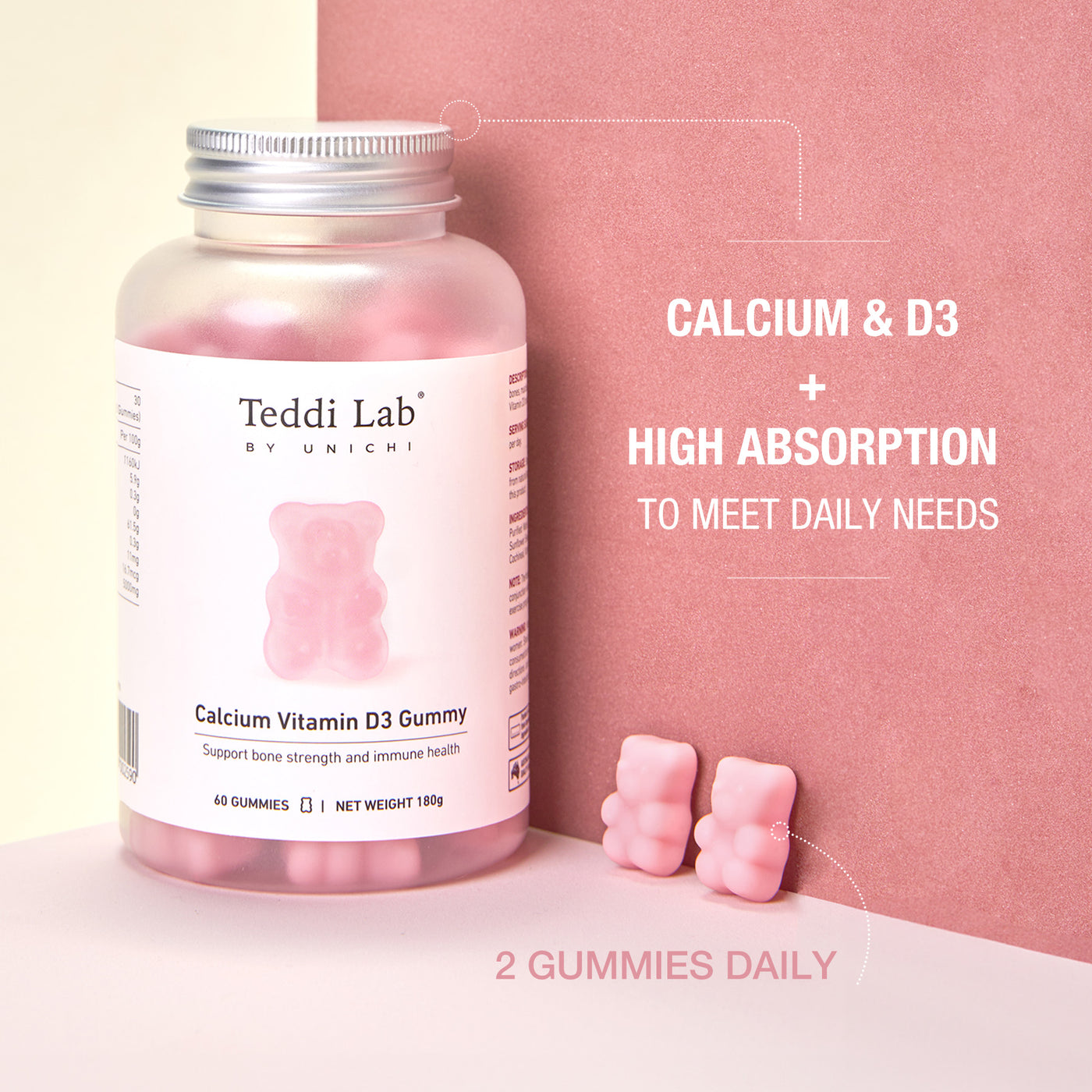 Unichi Calcium Vitamin D3 Gummy