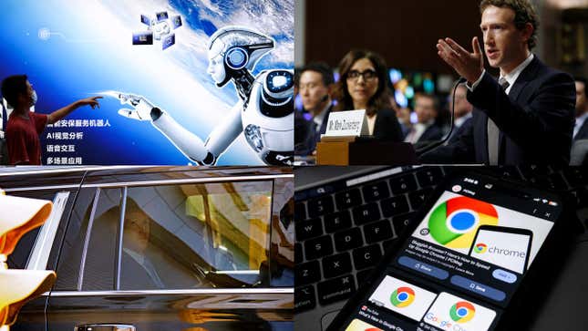 Image for article titled Meta's antitrust trial, Nvidia's stateside manufacturing, and 7 AI breakthroughs: Tech news roundup