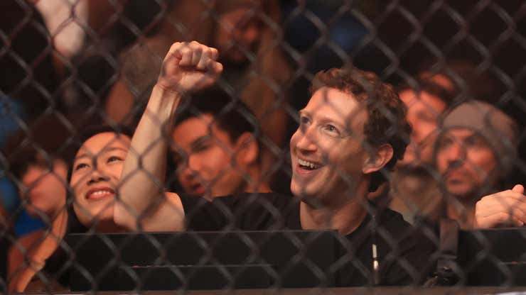 Image for Mark Zuckerberg wore a $300,000 Rolex to a UFC match