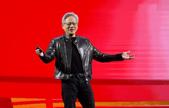 Image for article titled Nvidia's CEO went to China and promised to 'unswervingly serve the Chinese market'