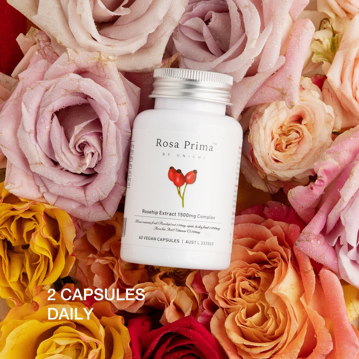 Unichi Rosa Prima Rosehip Extract 1500MG Complex - Unichi Wellness